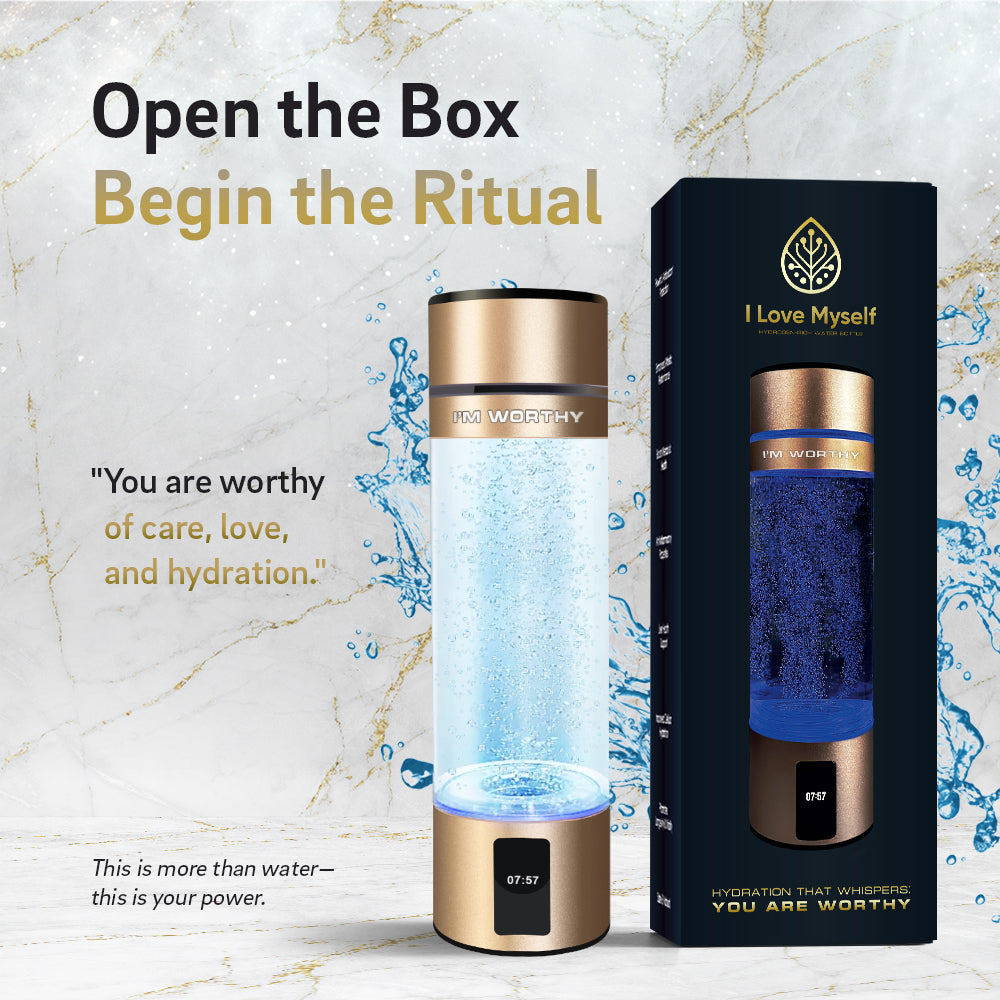 Hydrogen Water Bottle – “I LOVE MY SELF"
