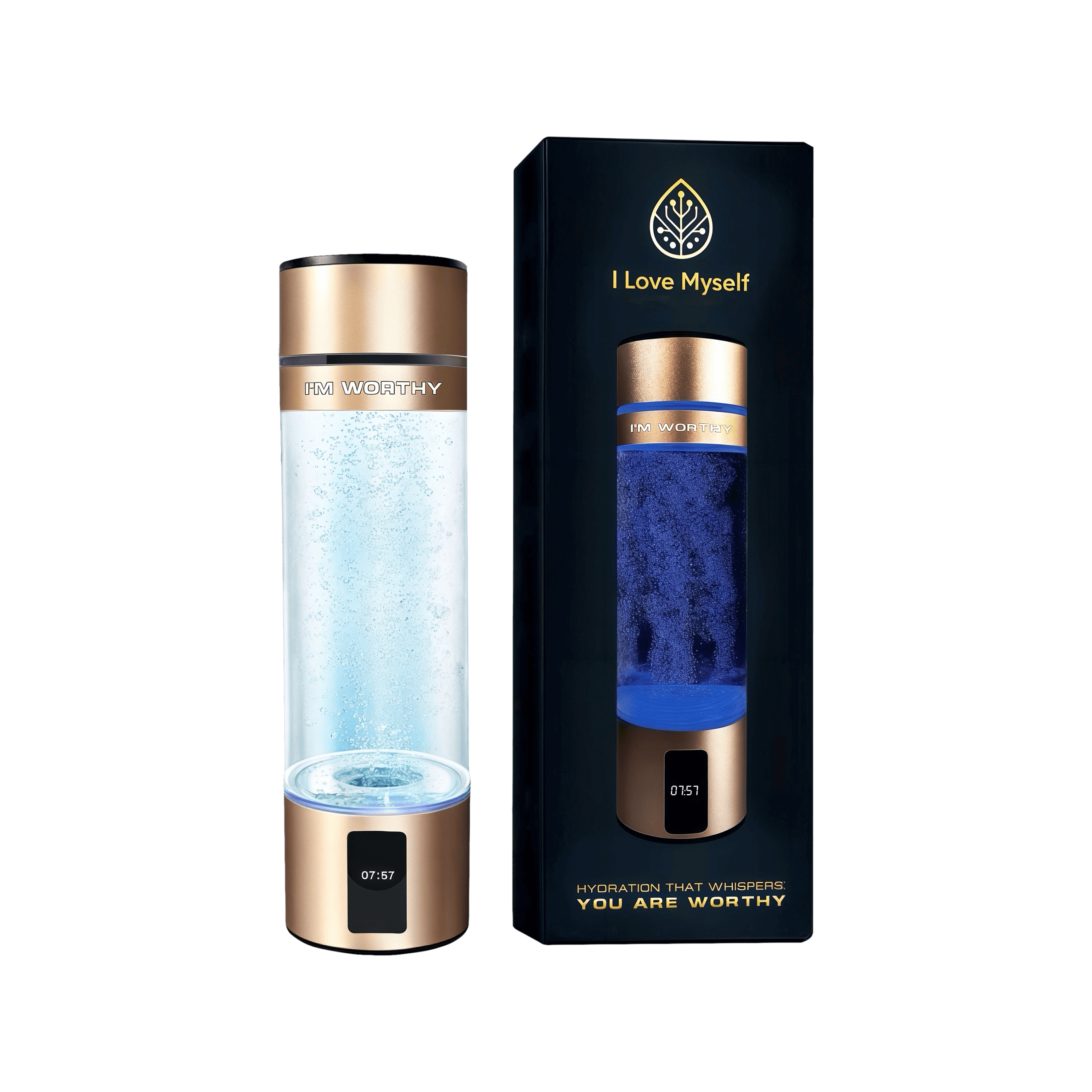 Hydrogen Water Bottle – “I LOVE MY SELF"
